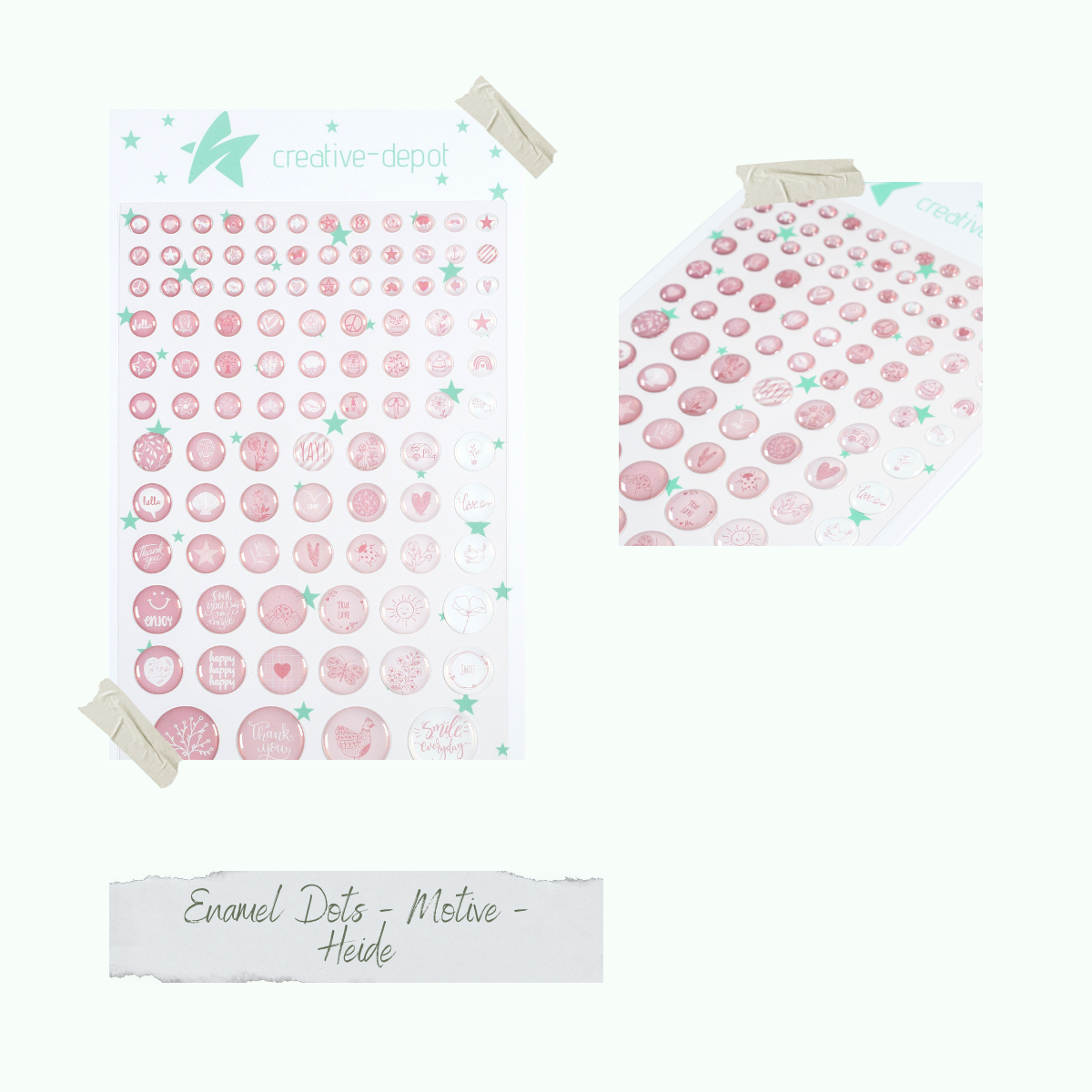 Enamel Dots - Motive - Heide Enamel Dots - Motive - Heide