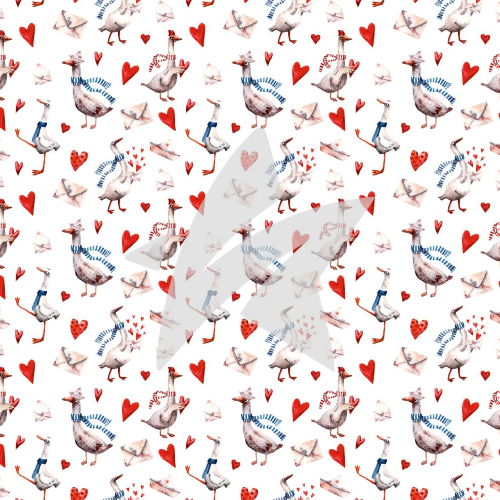 Designpapier - Designline - Pájaros enamorados - Rompecorazones