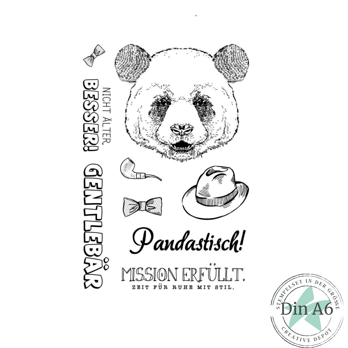 Stempelset - Per Panda 