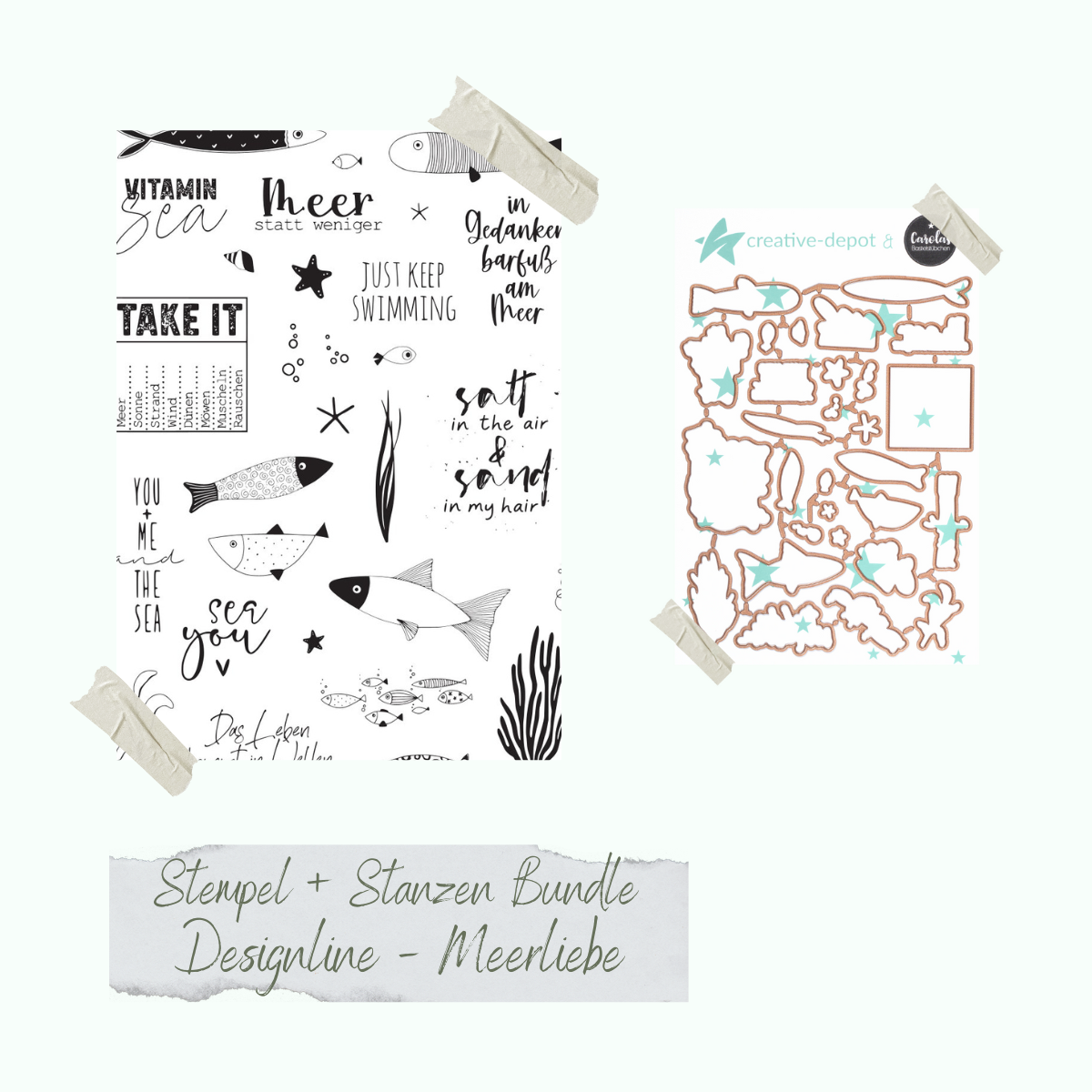 Bundle - Designline - Meerliebe - Stempelset & Stanzen