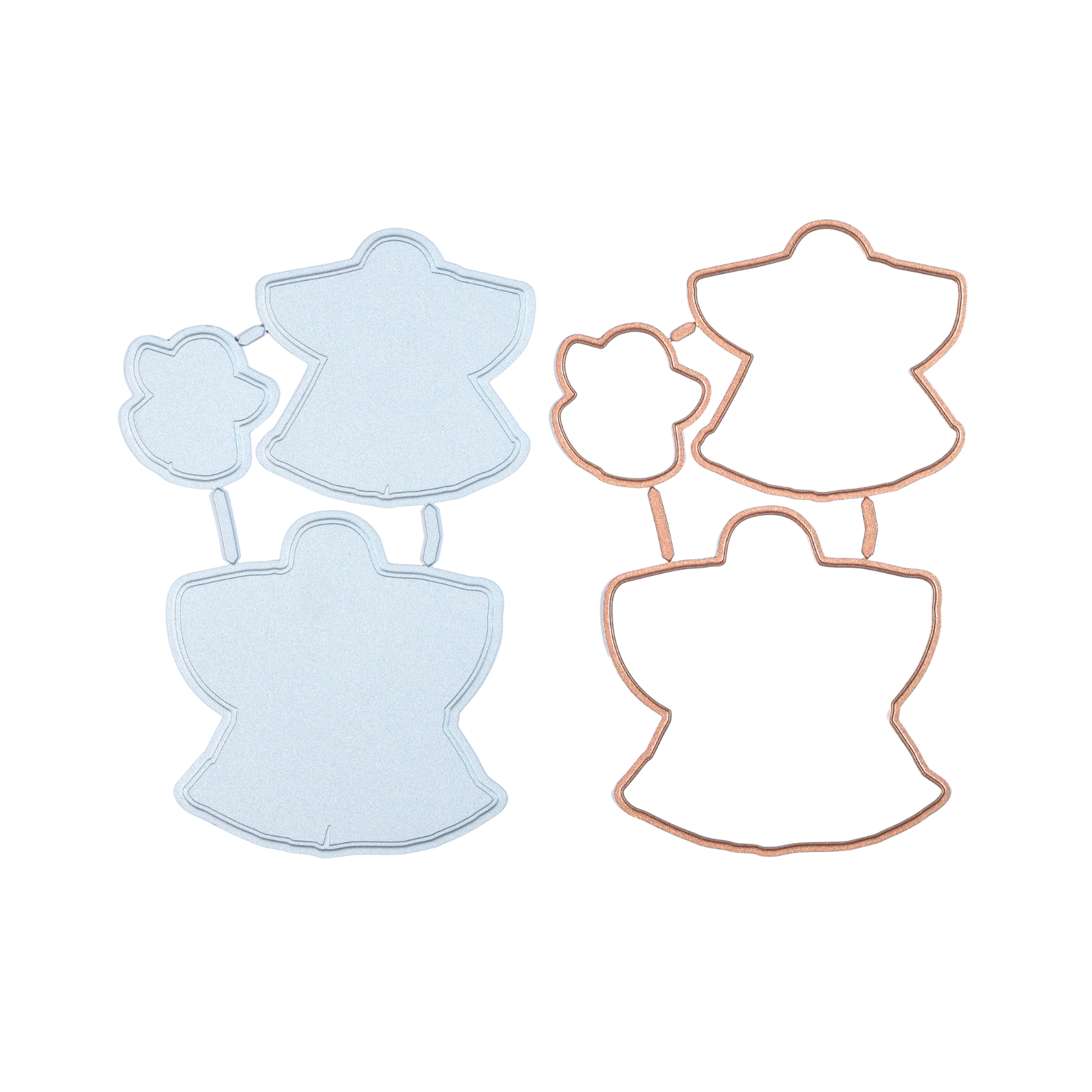 Schnee-Engel Prägung und Outline - Debossingliebe