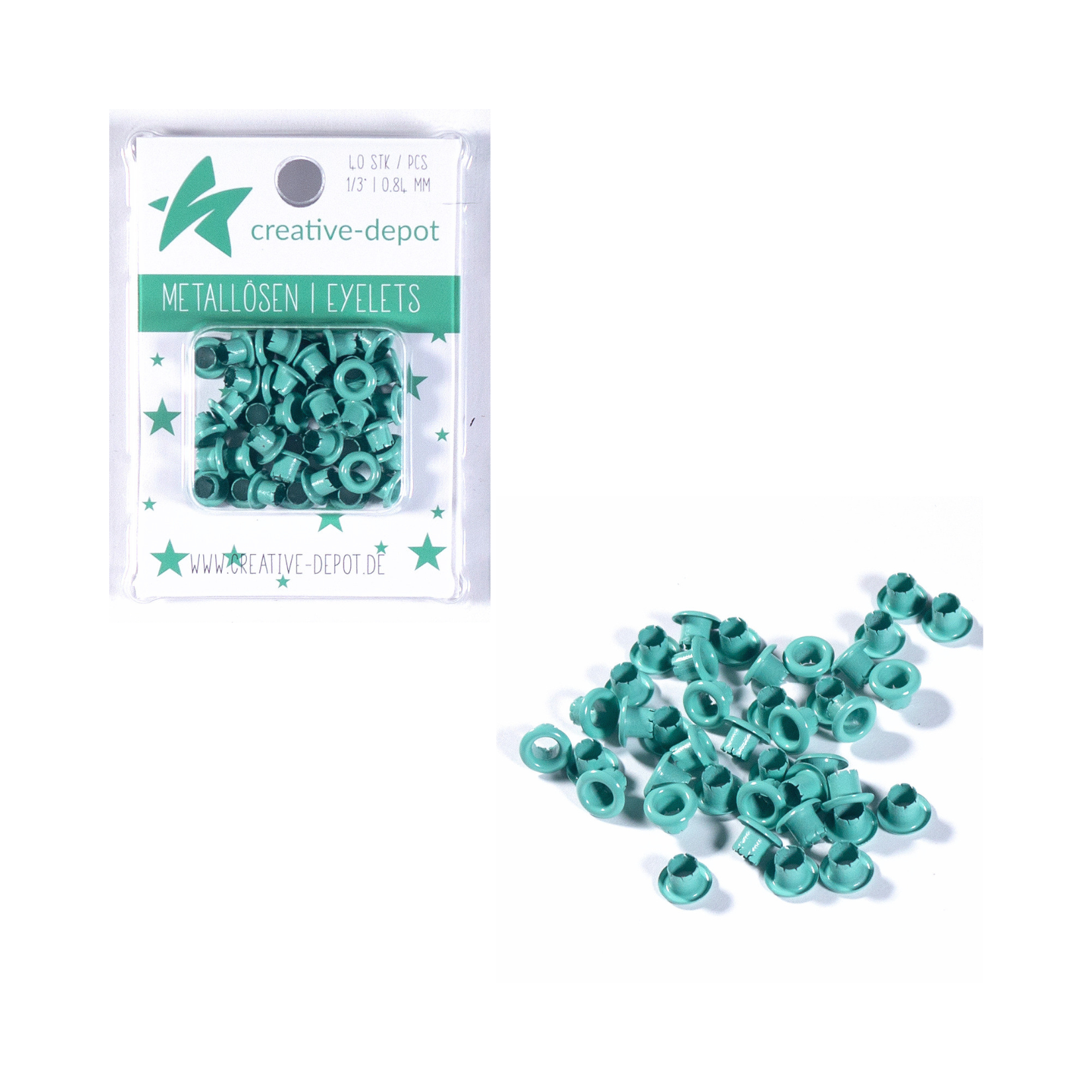 Eyelets - Türkis - 8mm