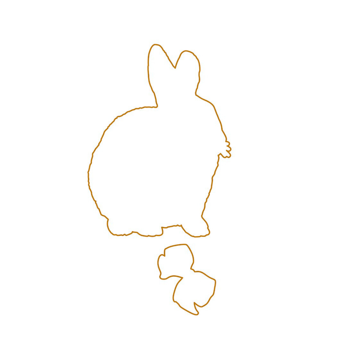 Die - Osterhase Sunny - Outline 