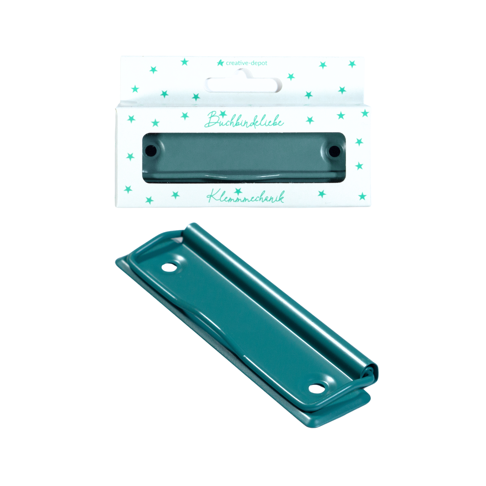 Klemmmechaniken - Salbei - Matt - Buchbindeliebe - 3 Stück inkl. Nieten