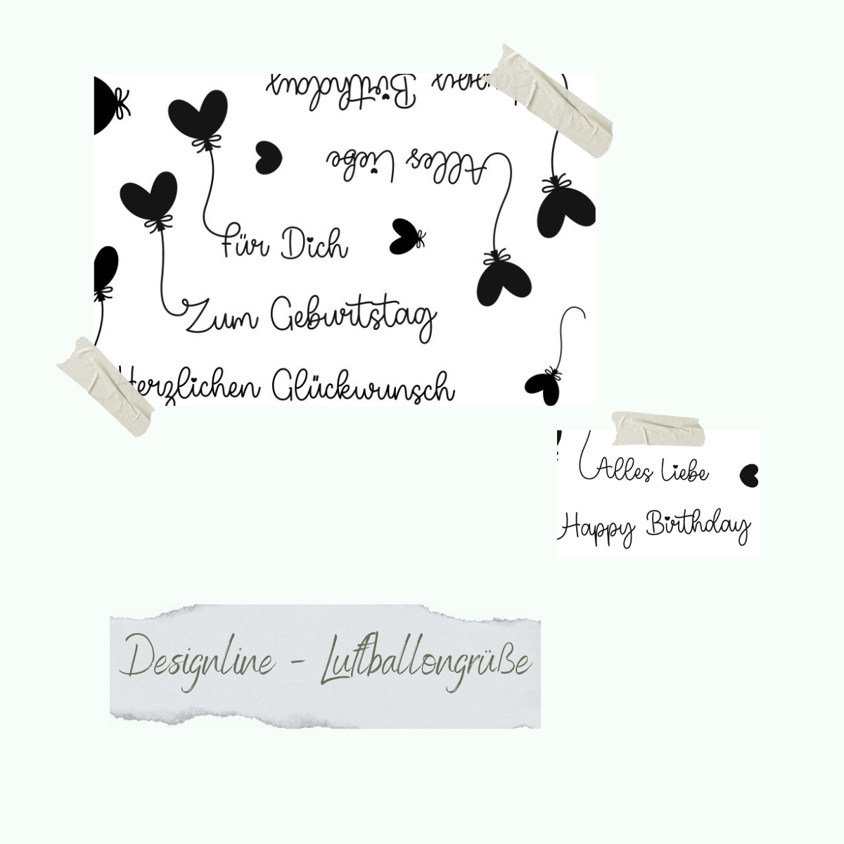 Stempelset - Designline - Luftballongrüße