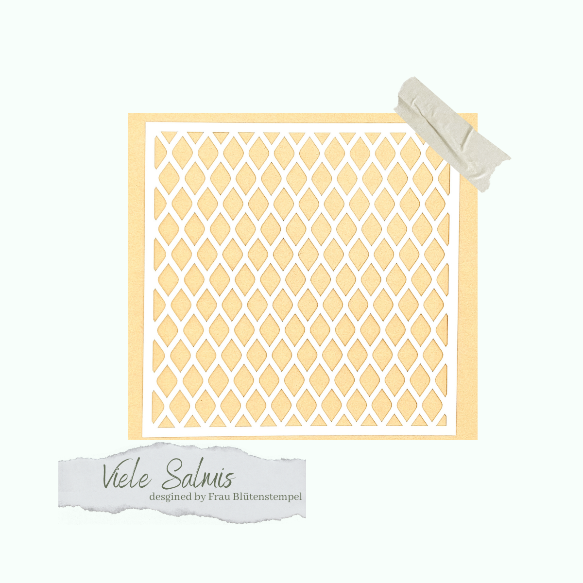 Viele-Salmis Schablone - Designline - Viele Salmis