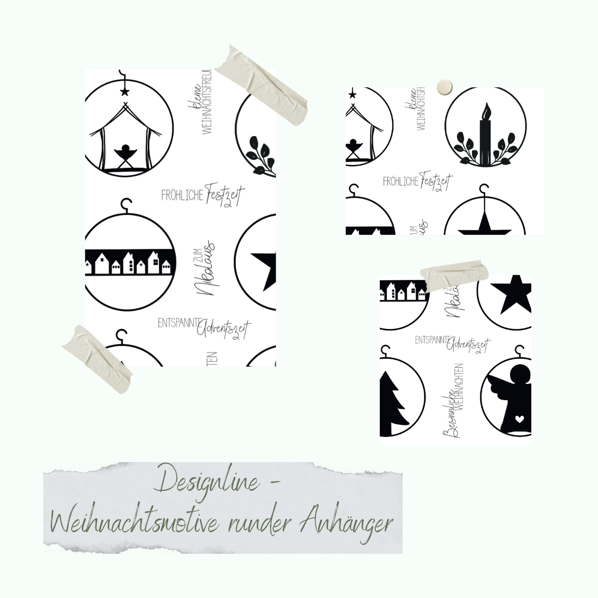 CD-St-980-Designline-Weihnachtsmotive-runder-Anh-nger