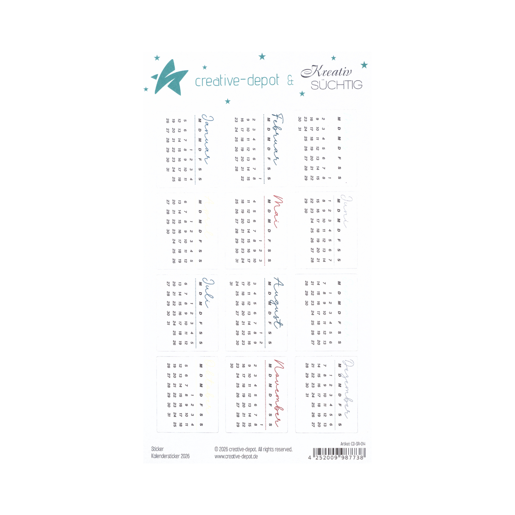 Sticker - Kalendersticker