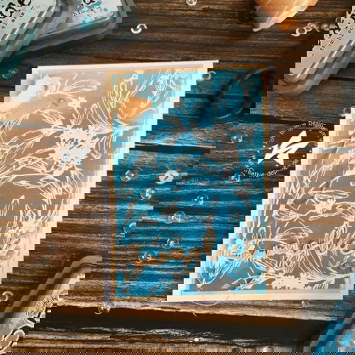 Stempelset -  Hintergrund - Große Blumen