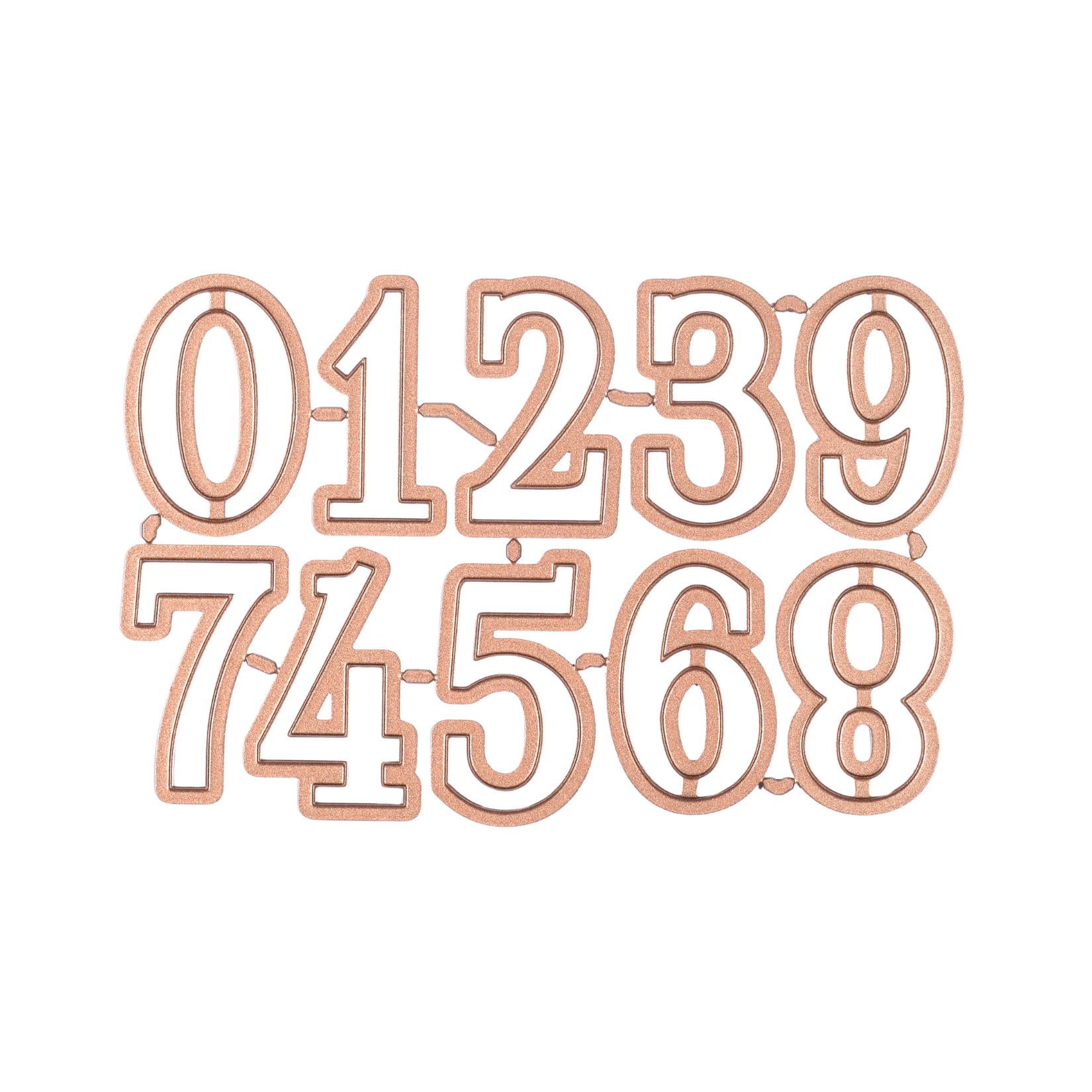 Die - Elegante Adventskalender-Zahlen - Outline