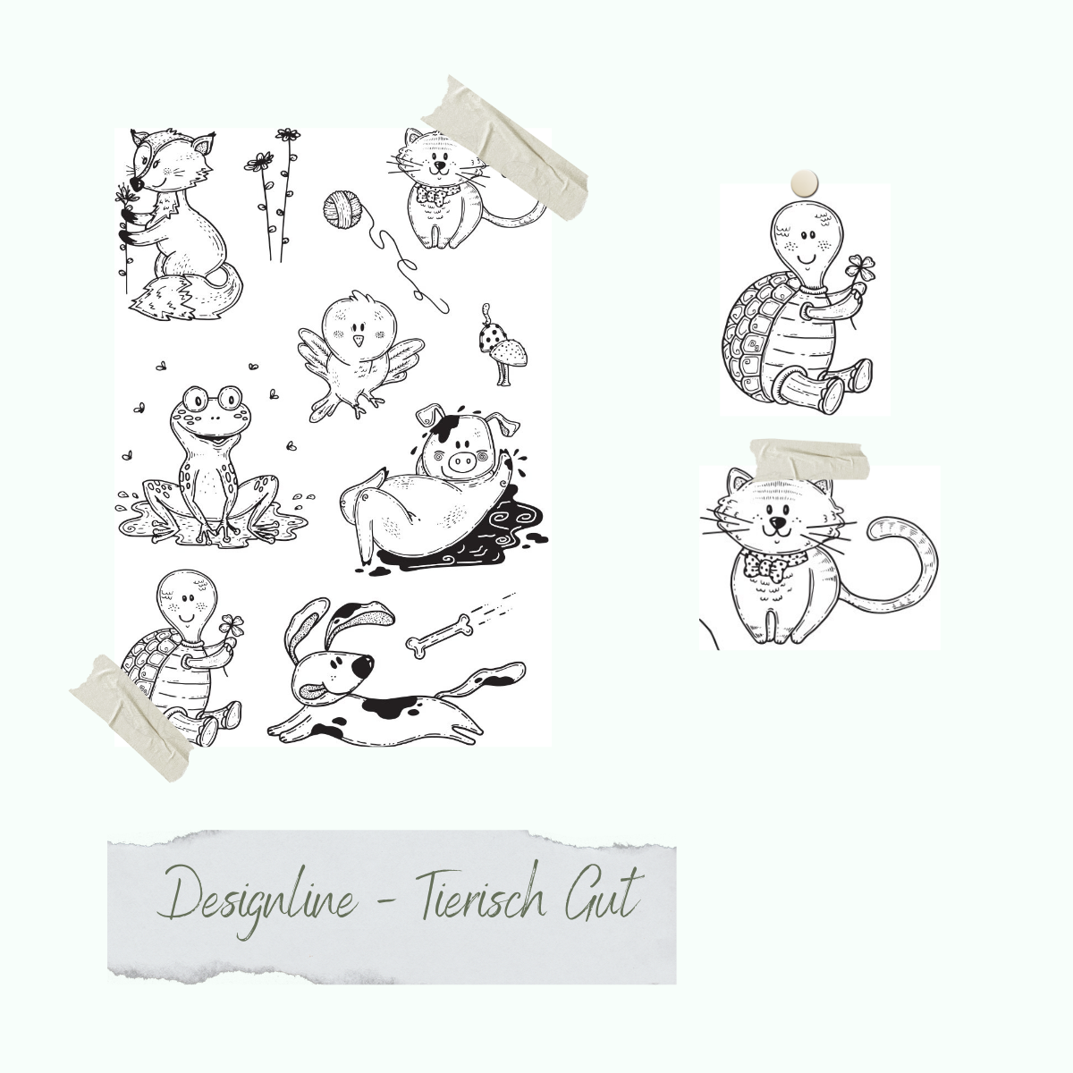 Stempelset - Designline - Tierisch gut