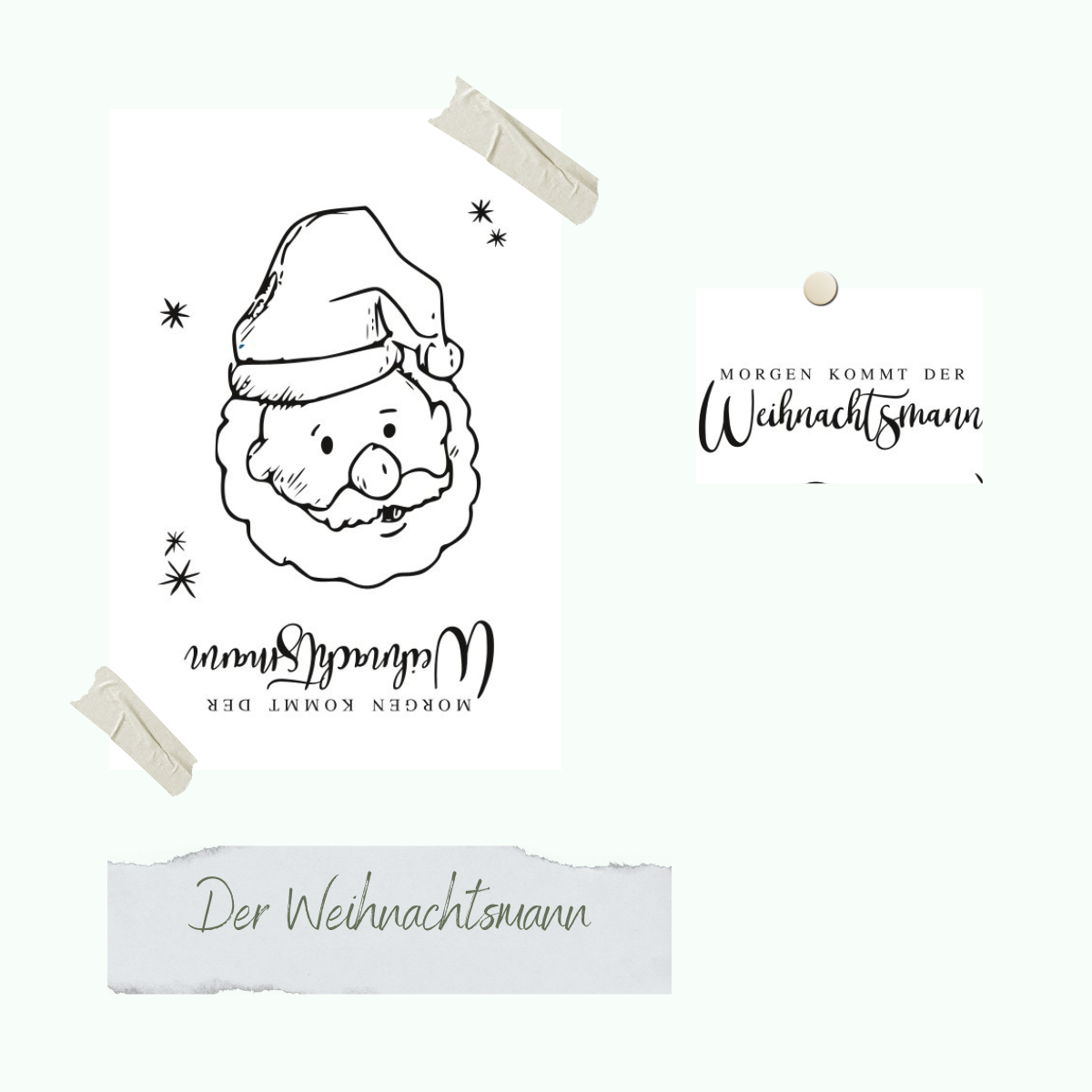CD-Stt-1233-2 Stempelset - Der Weihnachtsmann