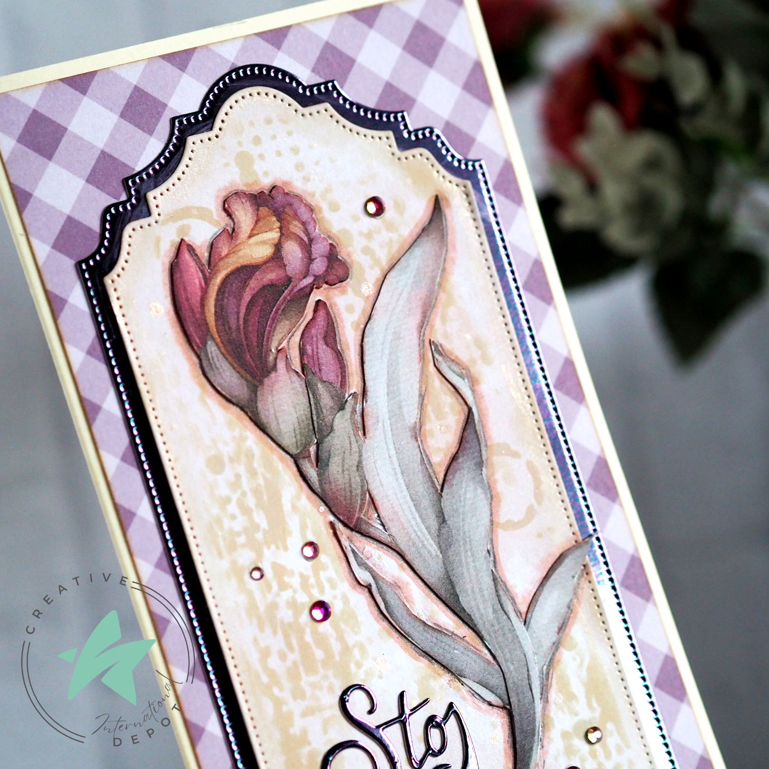 Papel decorativo - Schwerlilien - Impreso por ambas caras