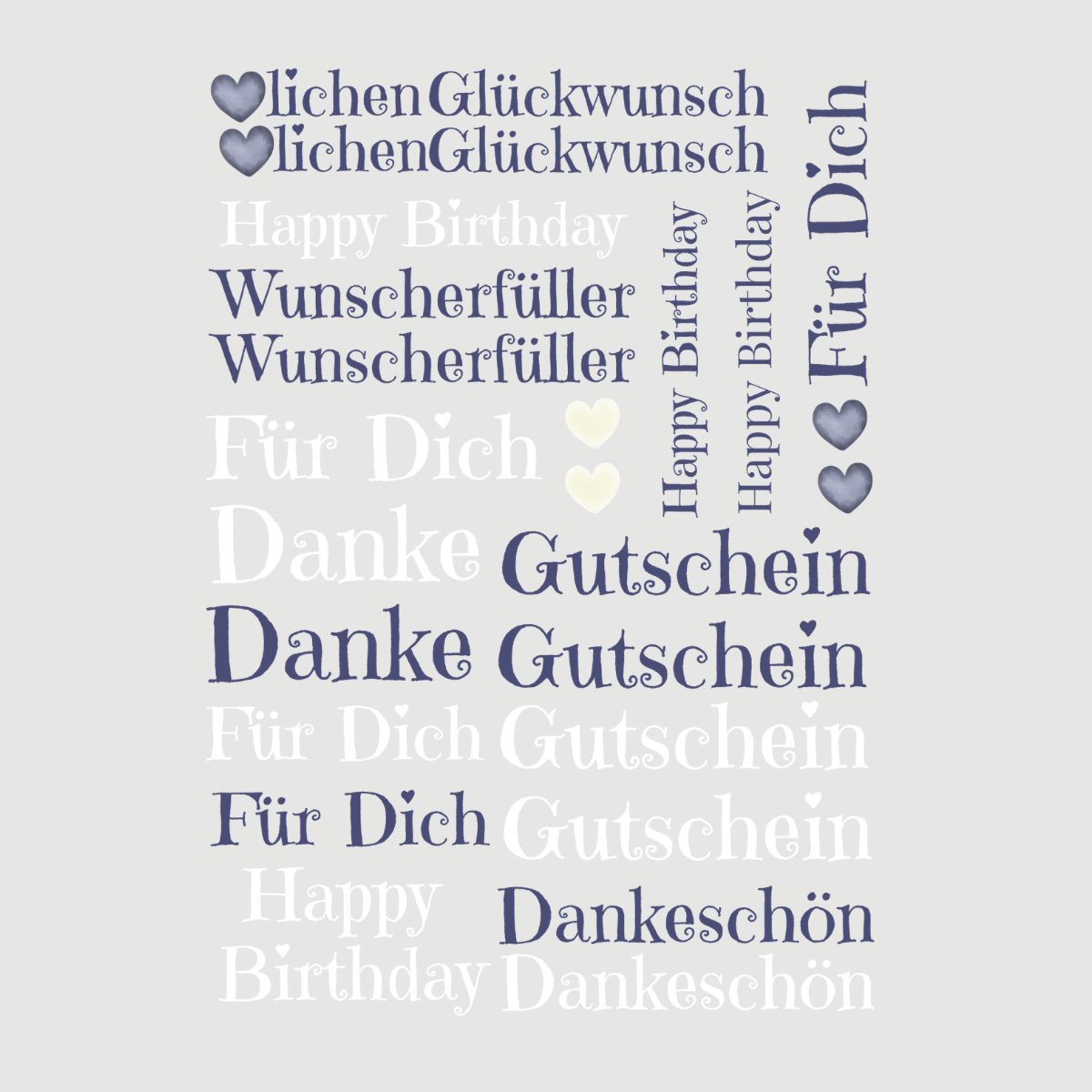 Glanz Sticker -  Schriftzüge für Reagenzgläser - ca. 13,5 x 19 cm