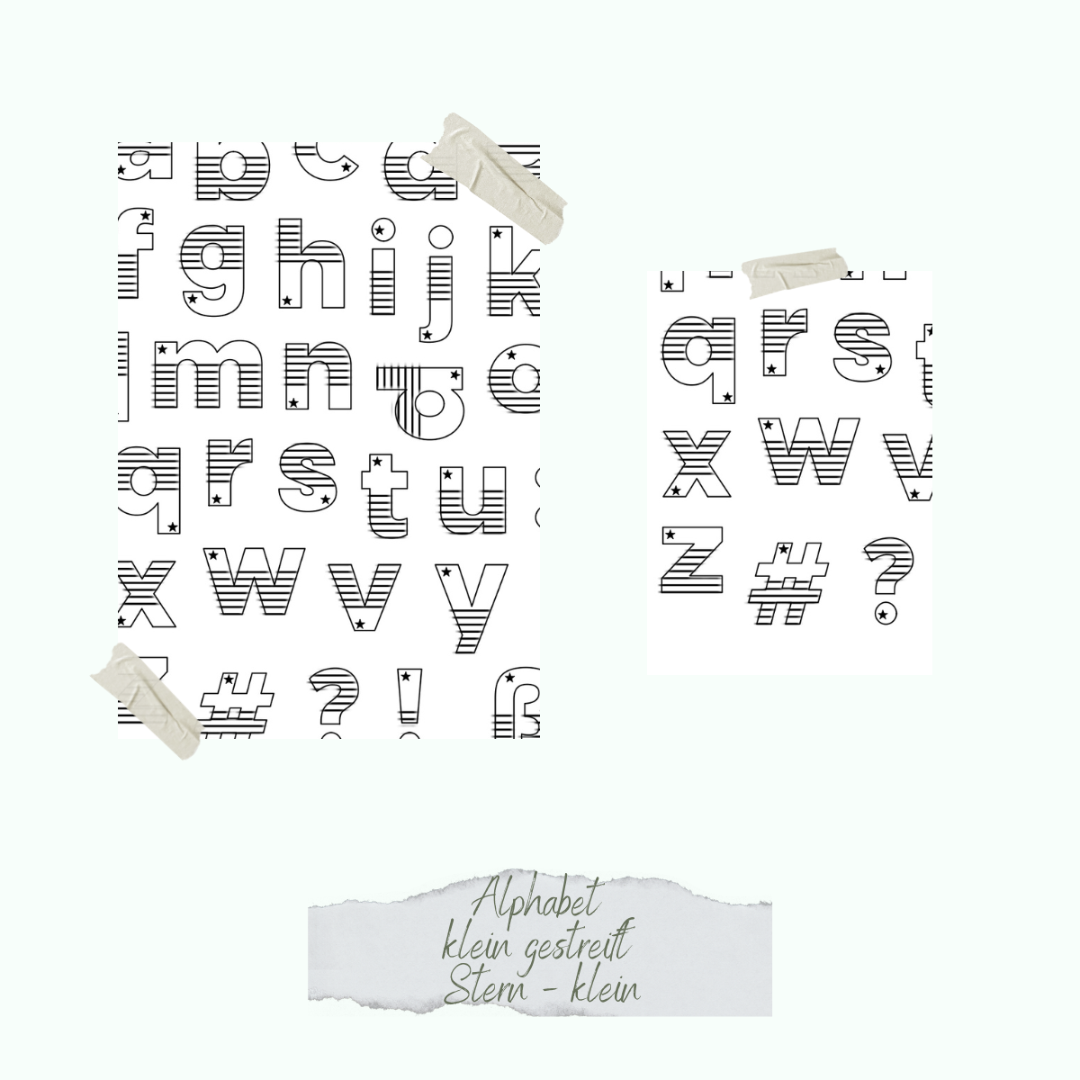CD-St-864-Alphabet-klein-gestreift-Stern-klein