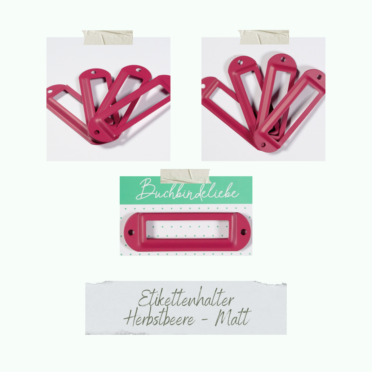 CD-BUM-080_Etikettenhalter-Herbstbeere-Matt Etikettenhalter - Herbstbeere - Matt - Buchbindeliebe