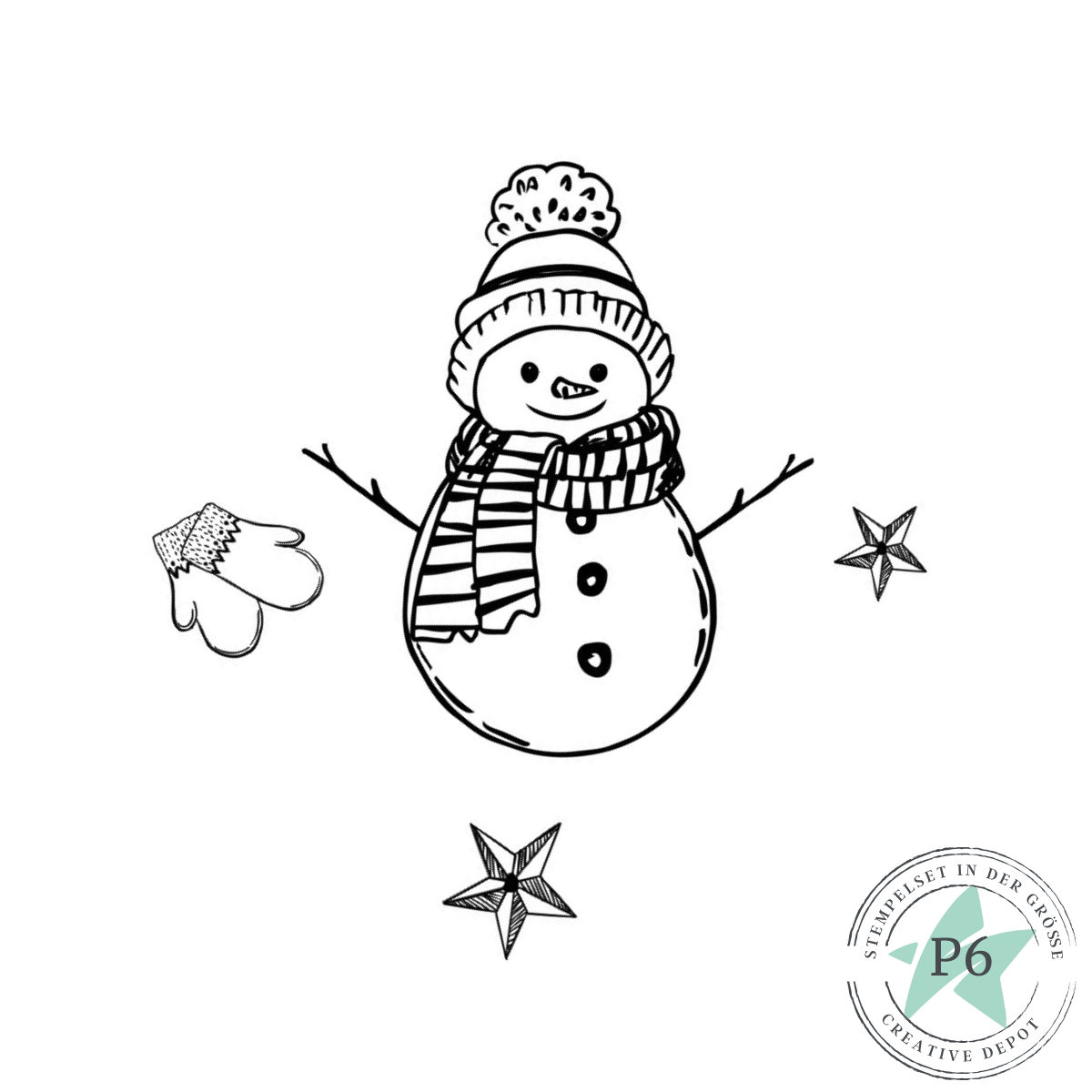 Stempelset - Schneemann