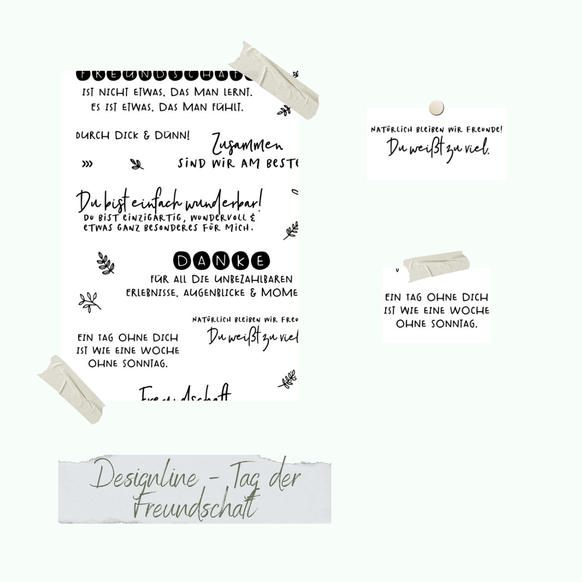 Stempelset - Designline - Tag der Freundschaft Stempelset - Designline - Tag der Freundschaft