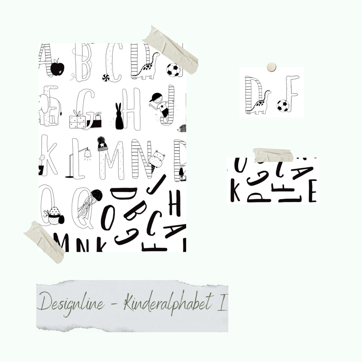 Stempelset - Designline - Kinderalphabet I Stempelset - Designline - Kinderalphabet I