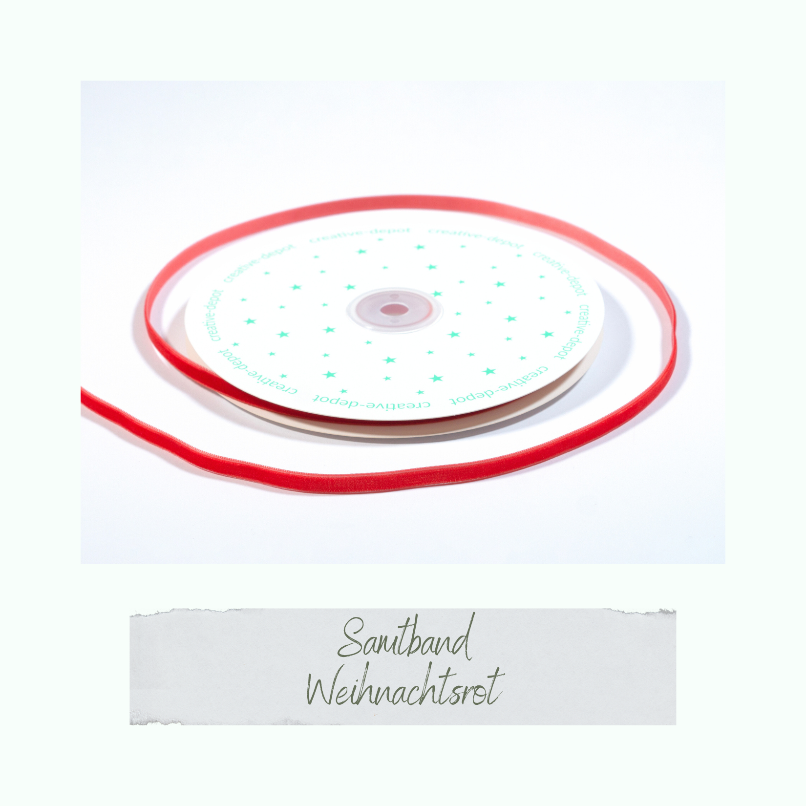 Samtband - Weihnachtsrot - Bänderliebe