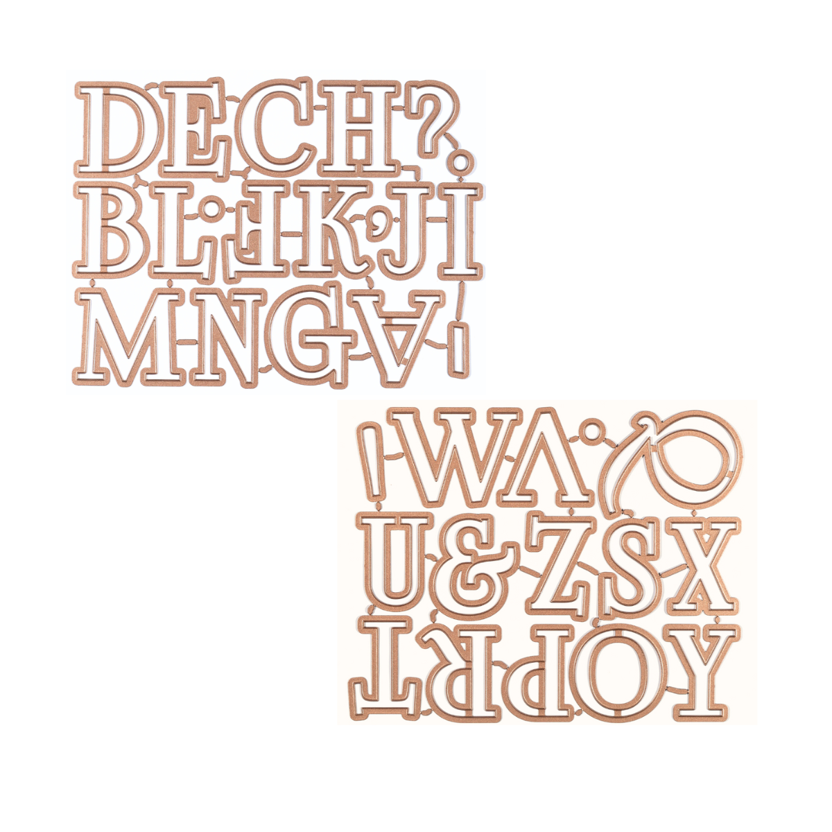 Bundle - Stanzensets - Elegantes Alphabet Teil 1 & 2 