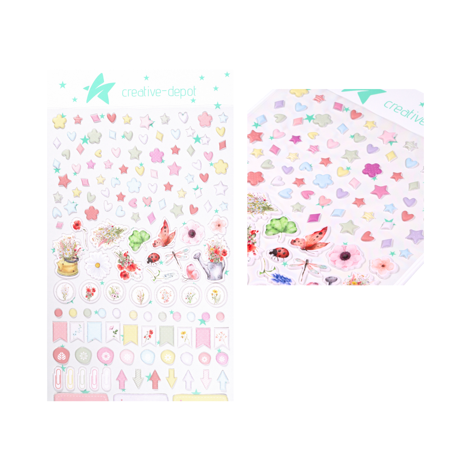 Puffy Sticker - Wilde Blumen