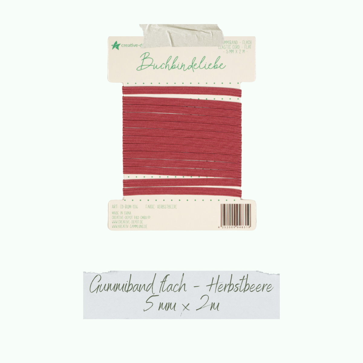 CD-BUM-106_Gummiband-flach-HerbstbeerebE1TLKyvOx9aI Gummiband - Herbstbeere - flach - Buchbindeliebe