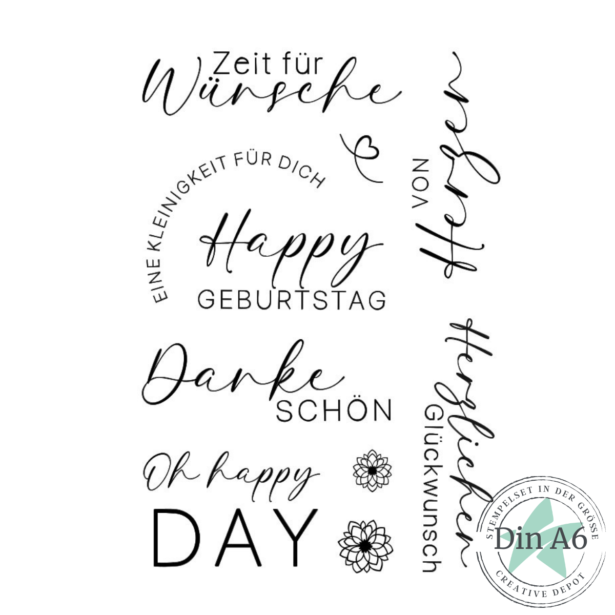 Stempelset - Happy Geburtstag II