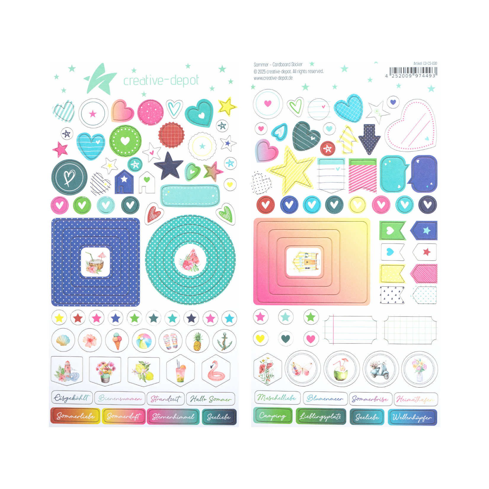 Cardboard Sticker - Sommer