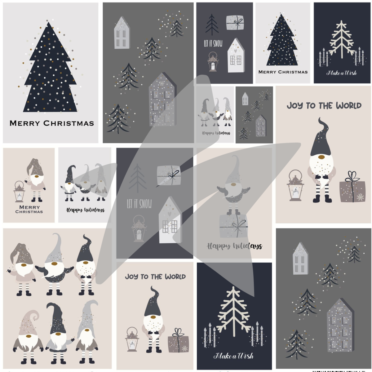 CD-DP-733-Designline-Wichtelzauber-K-rtchen Designpapier - Designline - Wichtelzauber - Kärtchen