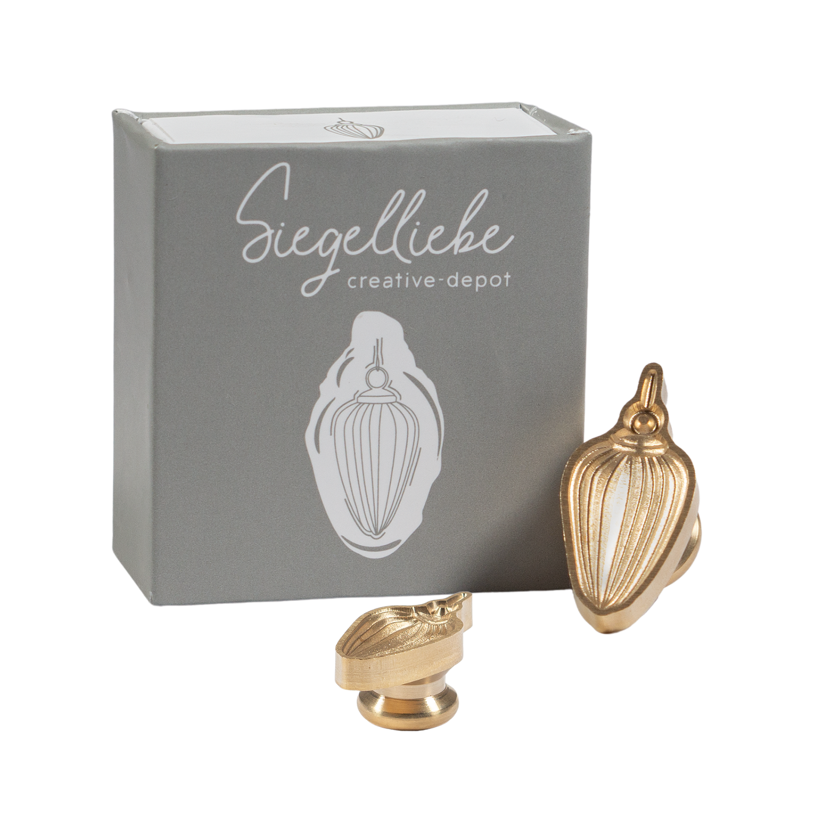 Siegelkopf - 3D Weihnachtskugel - lang - Siegelliebe