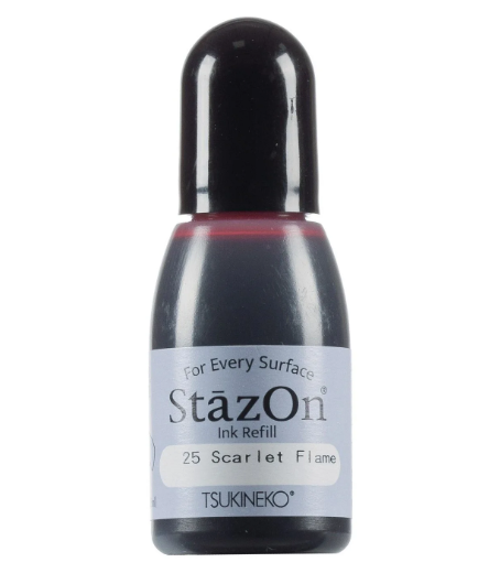 StazOn - Nachfülltinte - Scarlet Flame 15ml  