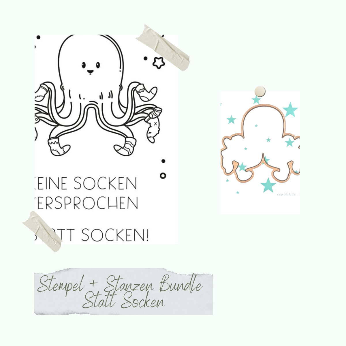 CD-BL12471072 Bundle - Statt Socken - Stempelset & Stanzen