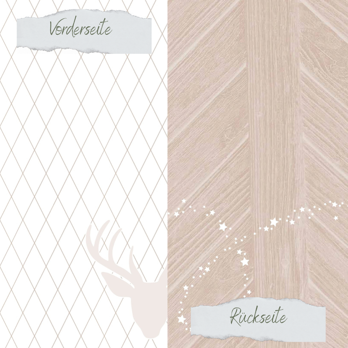 Designpapier - Scrapliebe - Dezembertagebuch - Holzsternenstaub - Latte - Doppelseitig bedruckt