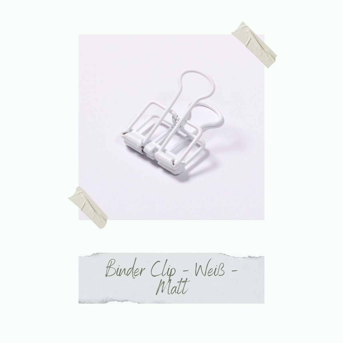 CD-ZB-020_Binder-Clip-Weiss-Matt-einzeln