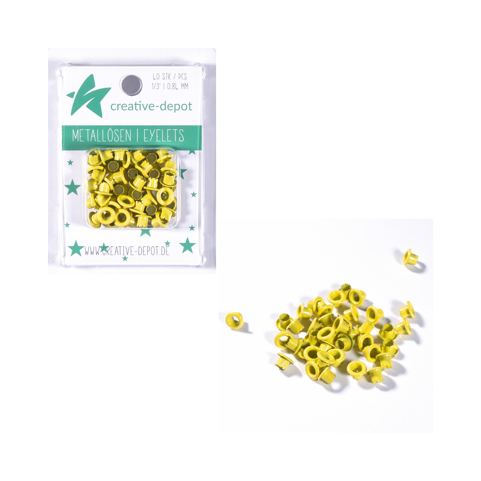 Eyelets - Zitrone - 8mm