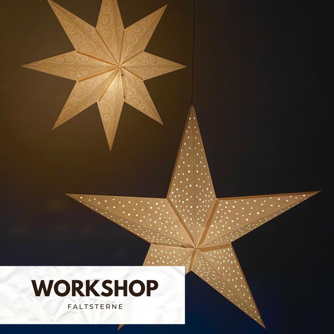 Workshop Faltsterne bei Carmen am 31.10.2025