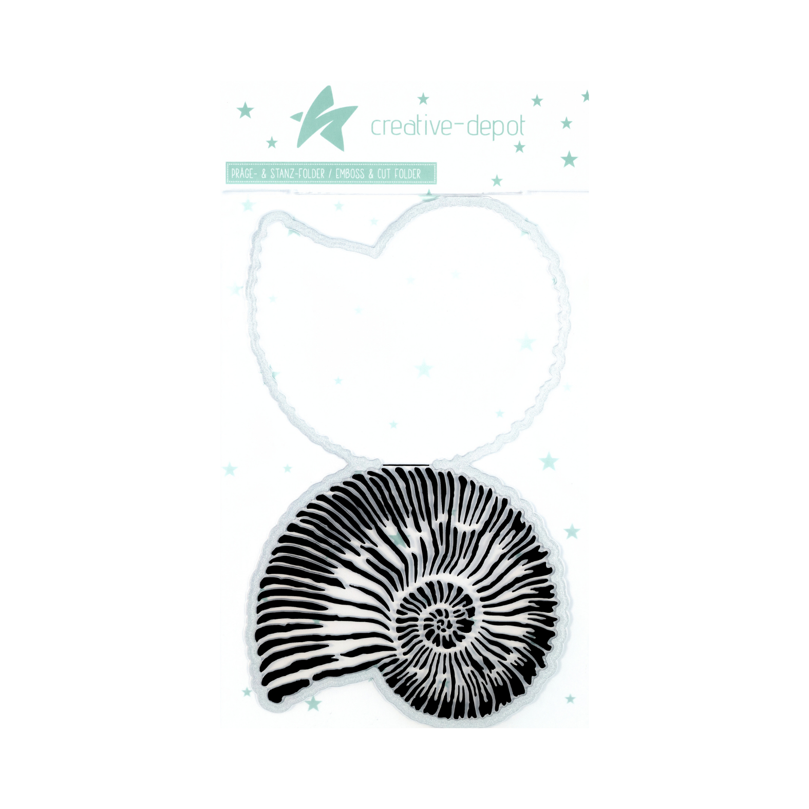 Cut & Emboss Folder - Folding card - Shell - Snail - 15 x 20 cm