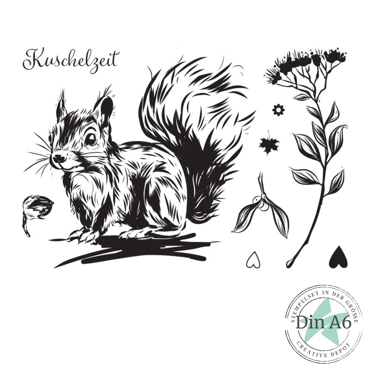 Stempelset - Eichhörnchen