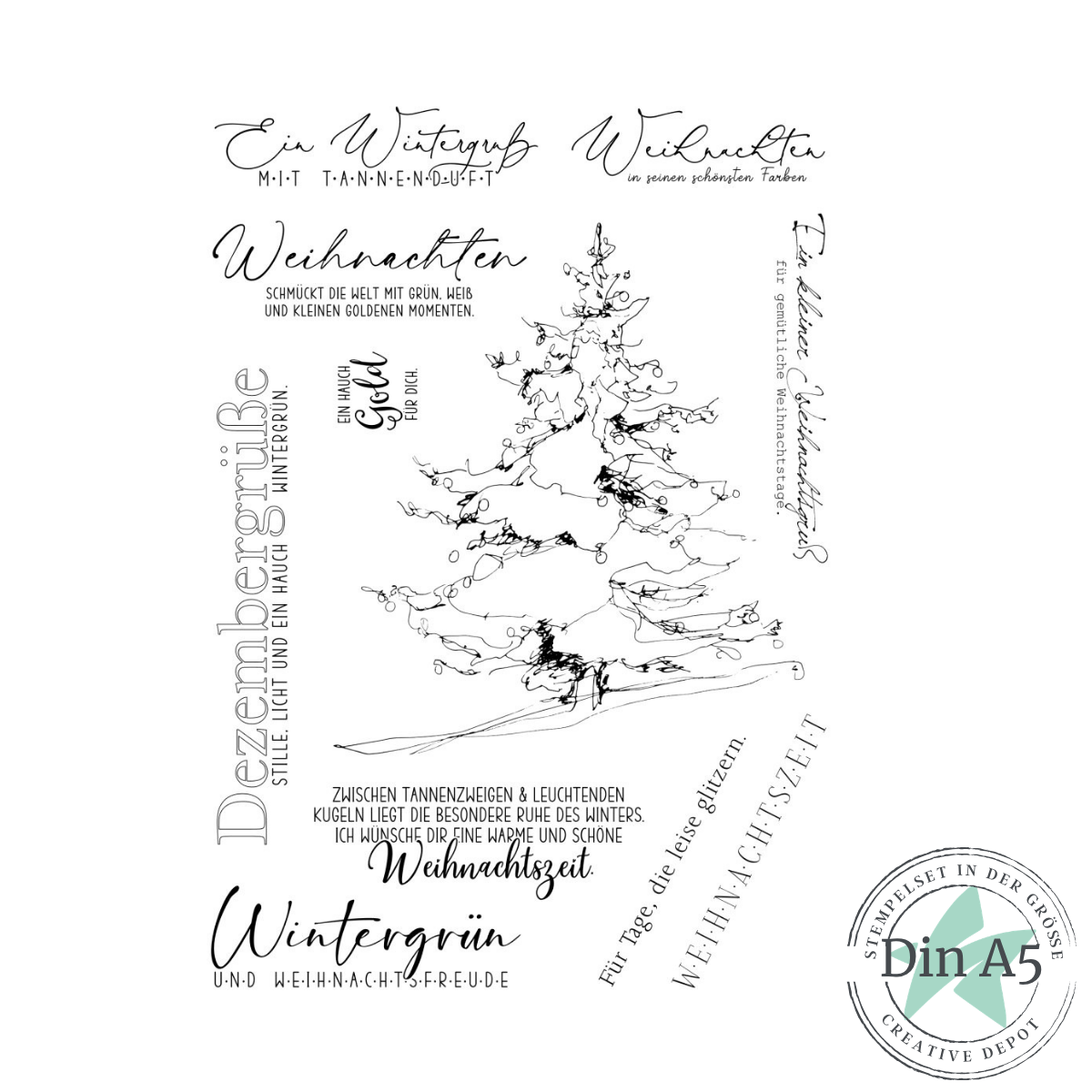 Stempelset - Ein Wintergruß