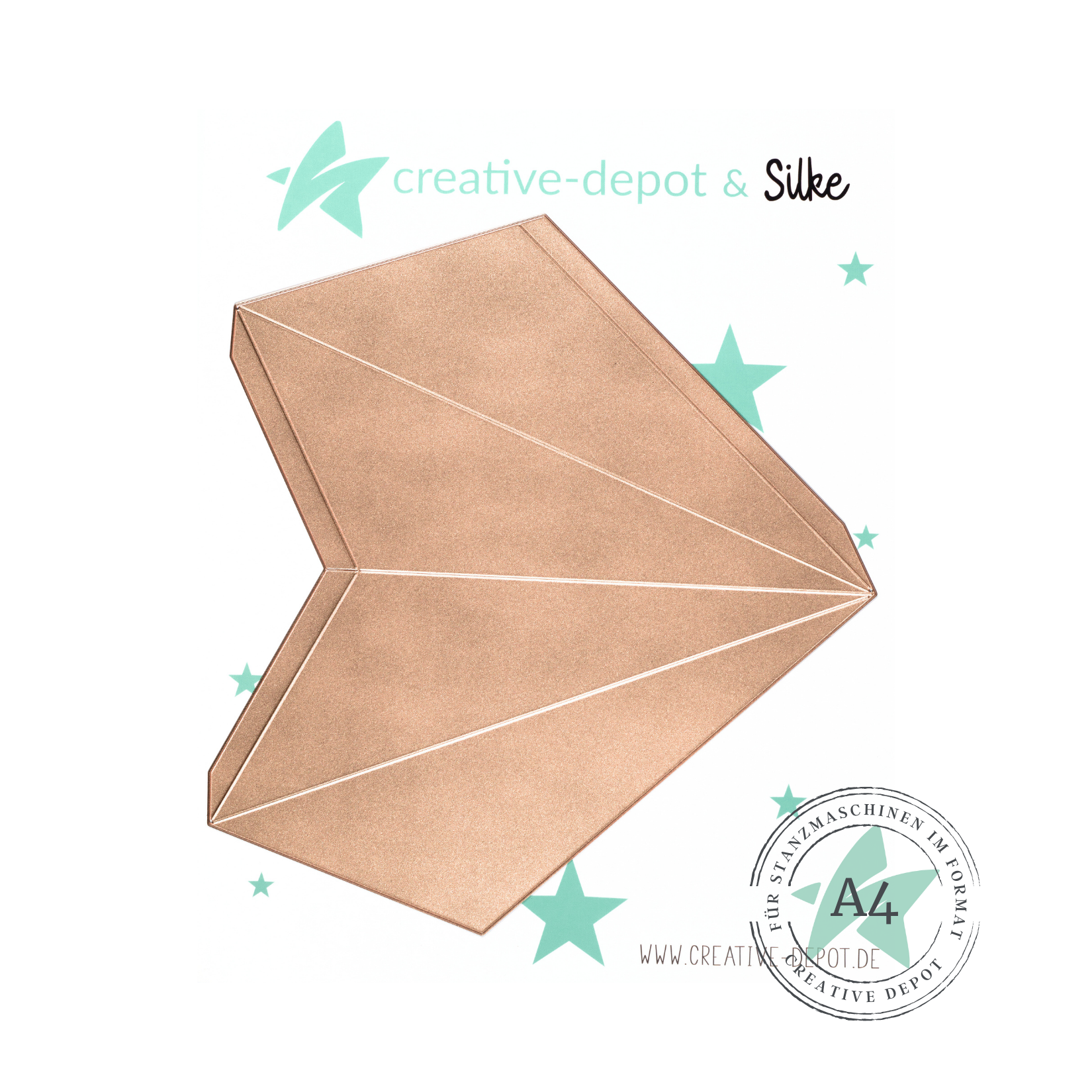 Die - Faltstern - 5 Zacken - 40 cm