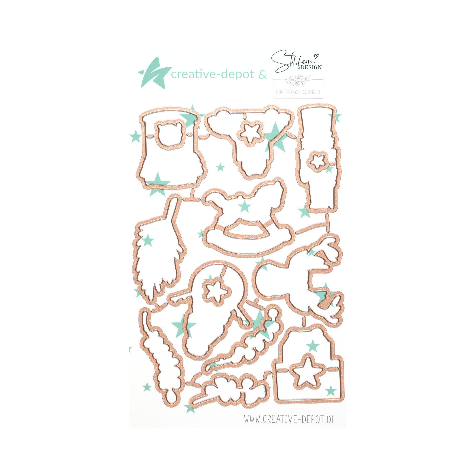 Die - Designline - Kartendesign - Weihnachtsmotive - Outline