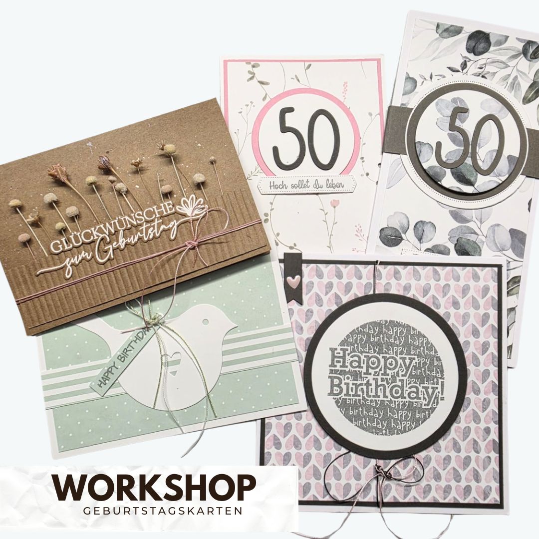 Workshop für Anfänger - Geburtstagskarten 17.09.2026