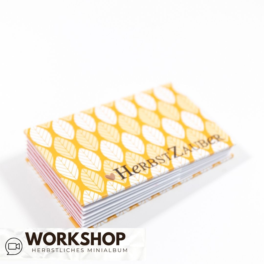 Zoom Workshop Tag herbstliches Minialbum mit Mel am 26.09.2026