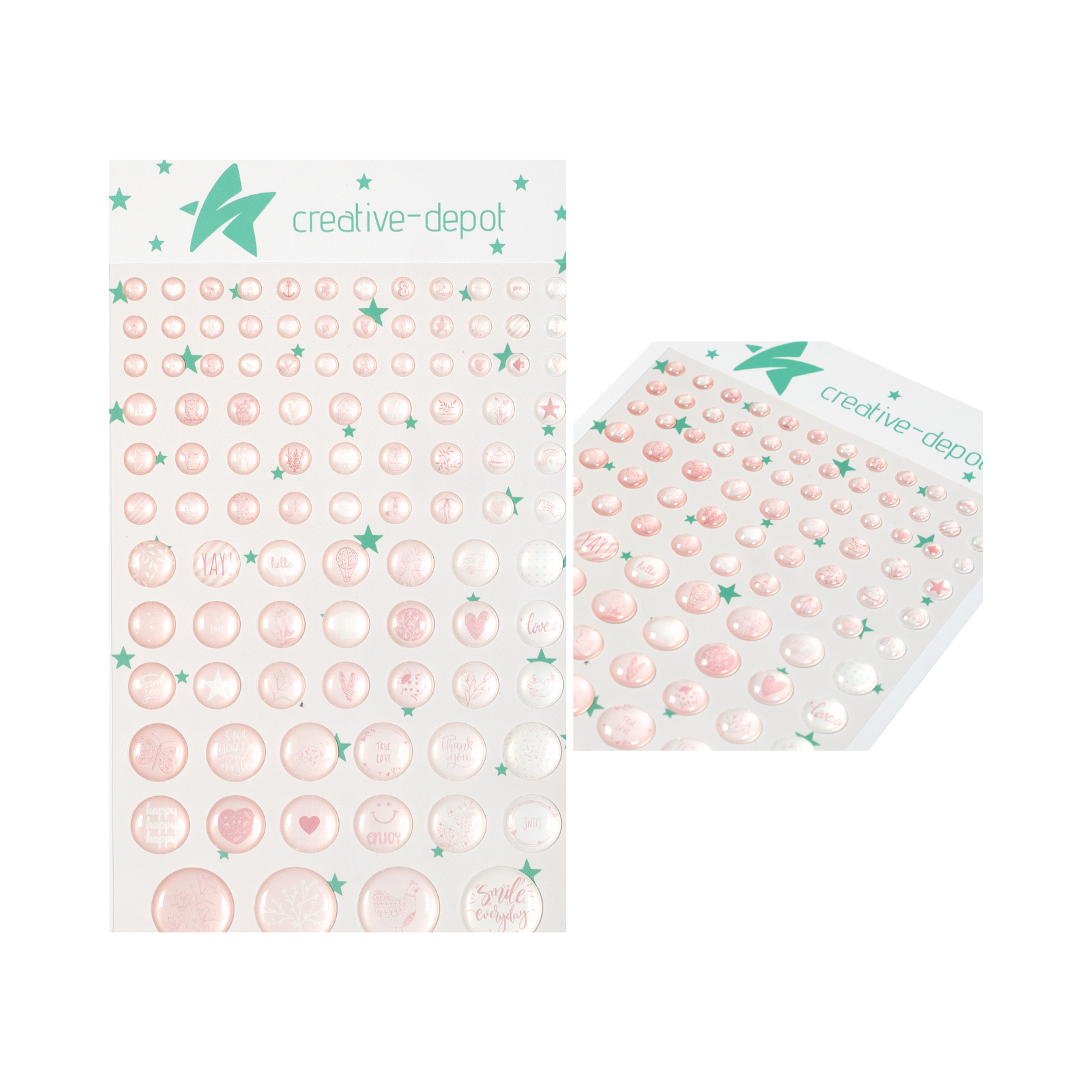 Enamel Dots - Motive - Baby Rosa