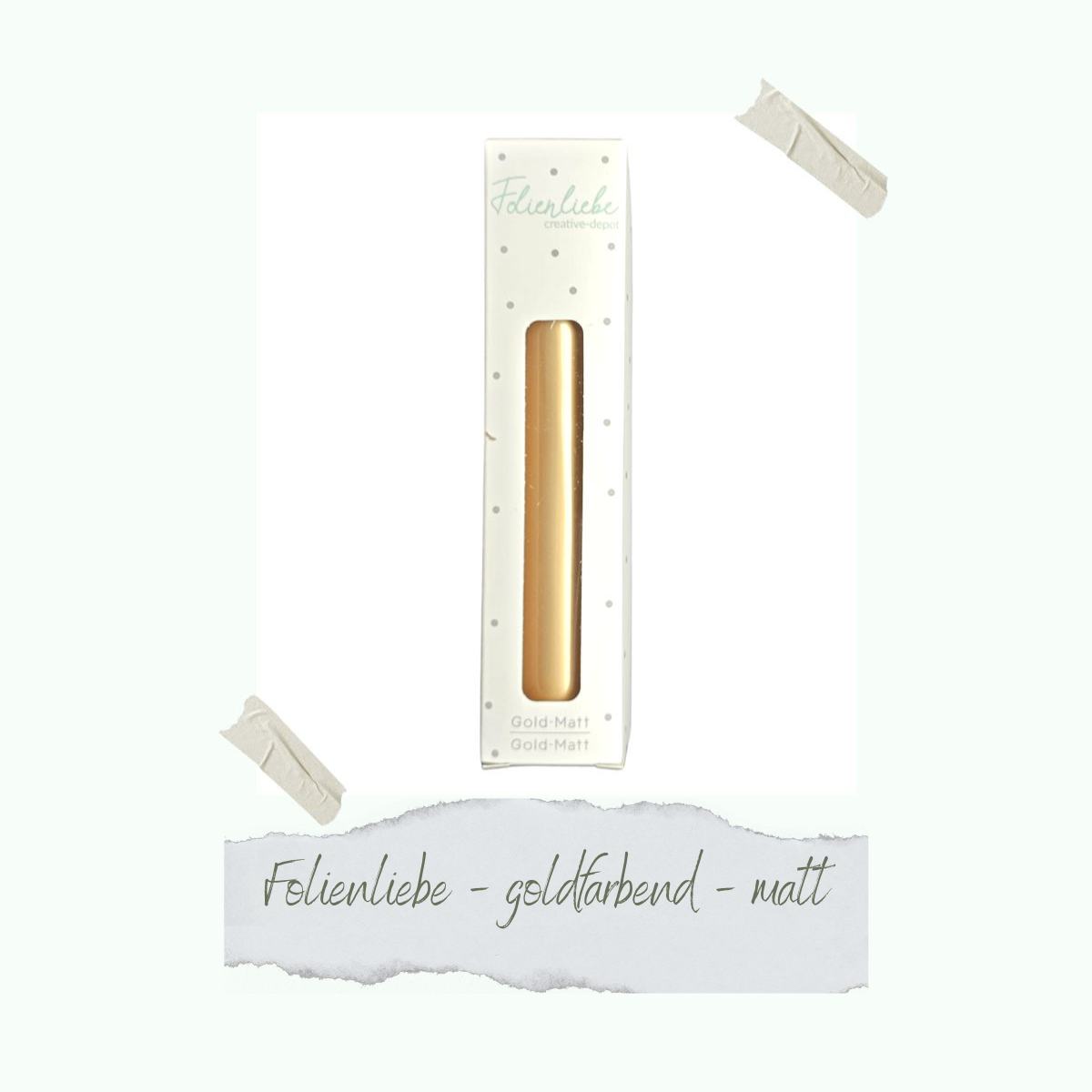 CD-FO-007 Folienliebe - goldfarbend - Matt