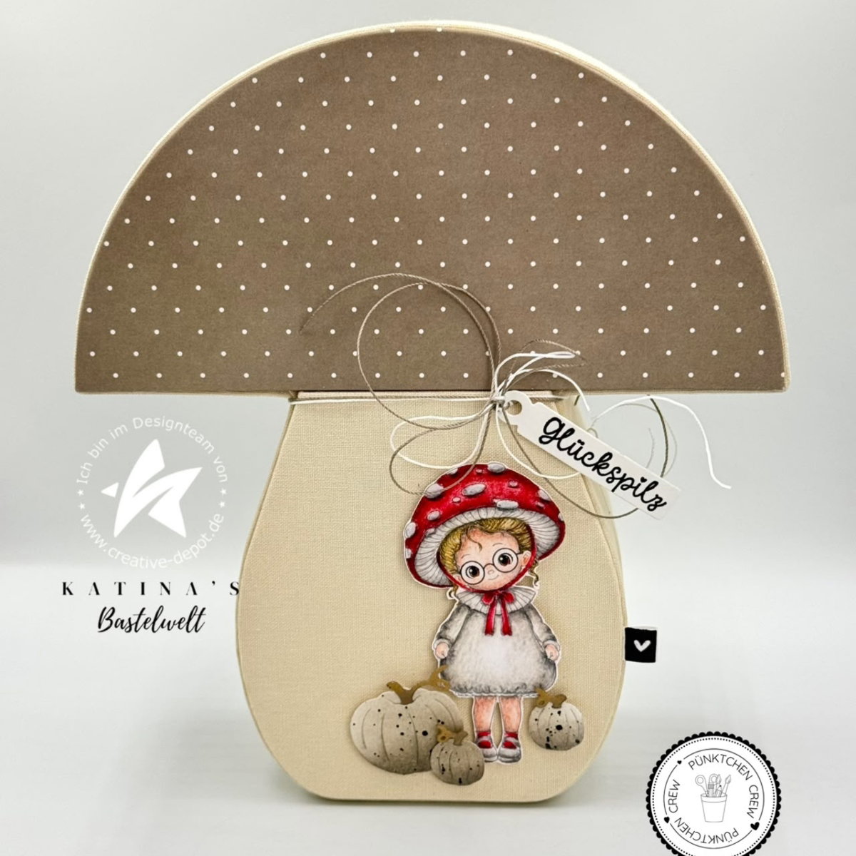 Designpapier - Basic - Taupe - Mini Pünktchen + Schmale Streifen - Doppelseitig bedruckt