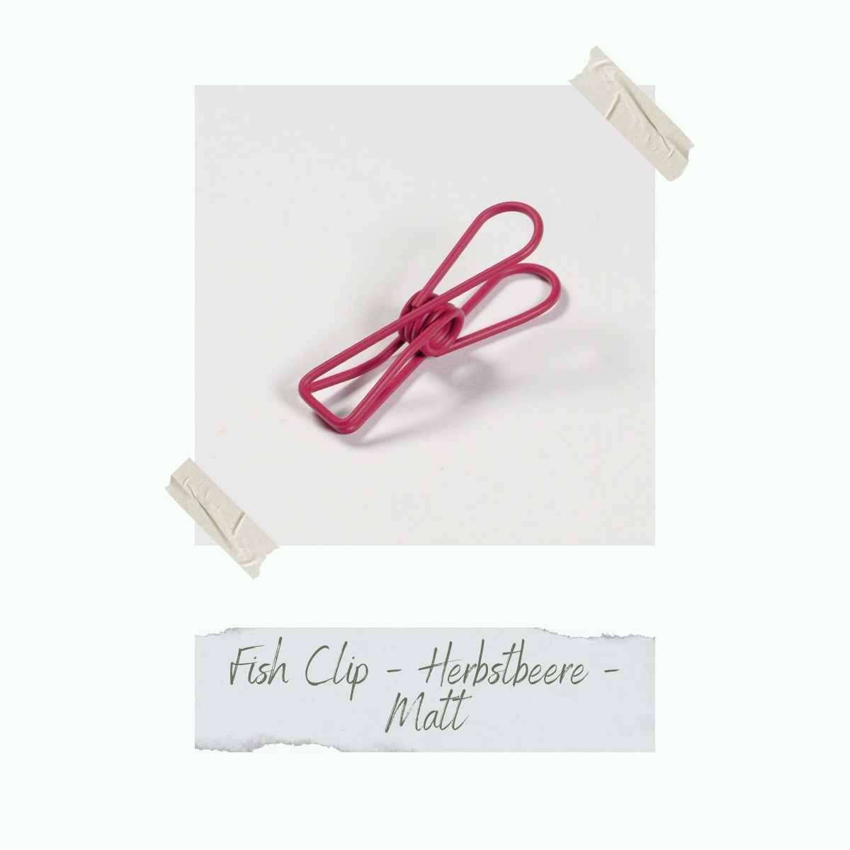 CD-ZB-089_Fish-Clip-Herbstbeere-Matt Fish Clip - Herbstbeere