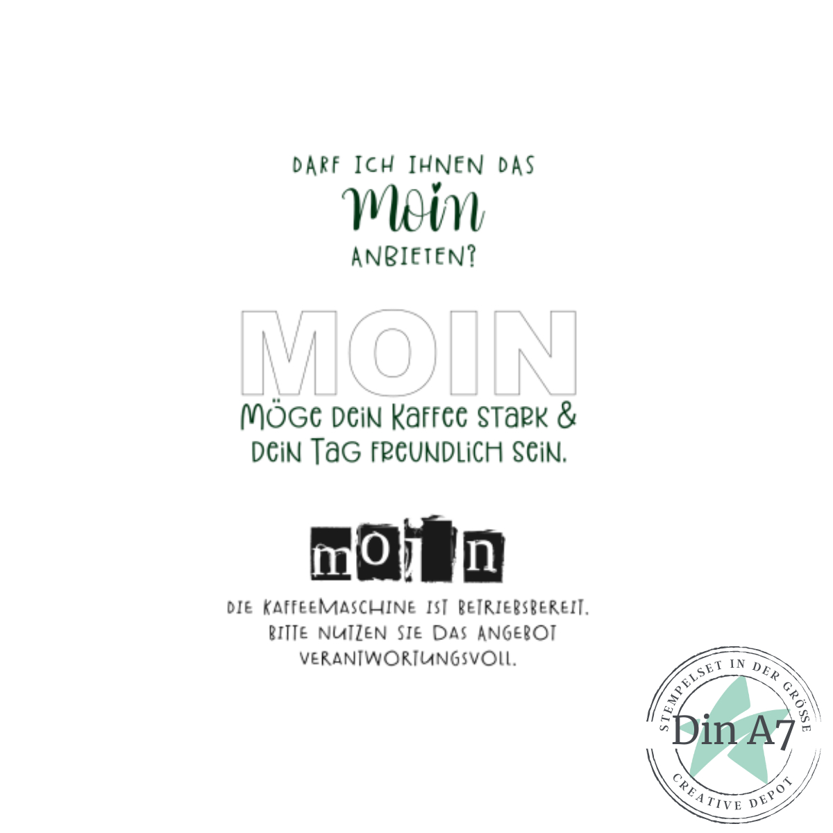 Stempelset - Moin, Moin