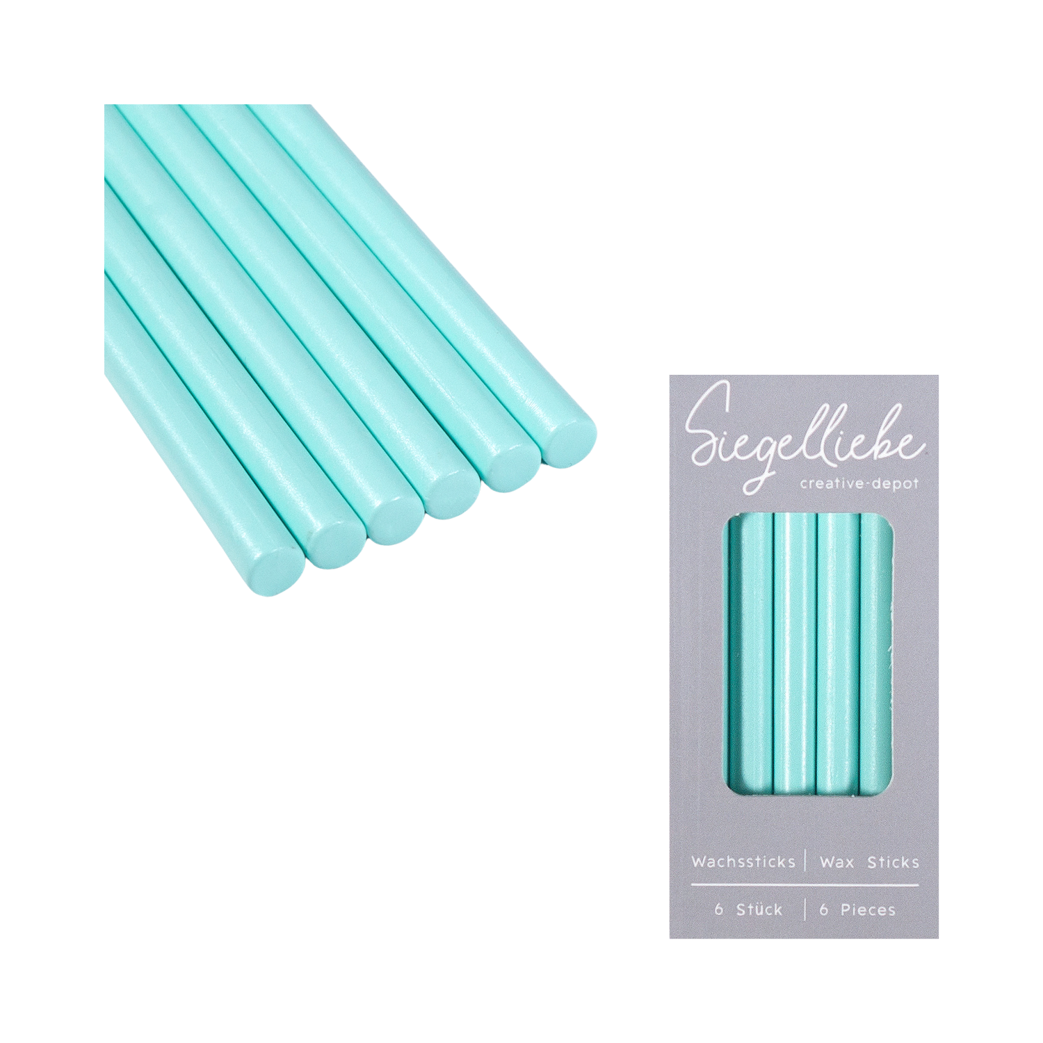 Bâtons de cire - Pastell Mint - Siegelliebe